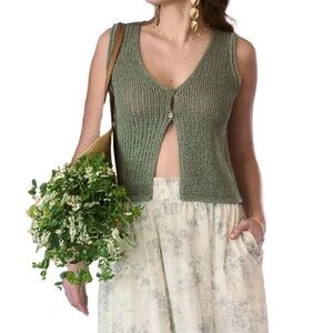 Blu Pepper Tie Knit Sweater Vest